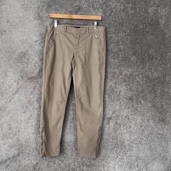 GAP Pants - Gap Pants Womens Size 4 Khaki Skinny Ankle Zip Pockets Flat Front Cotton Casual